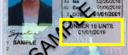 Under 18 driver's license