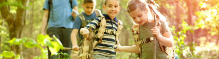 family hiking