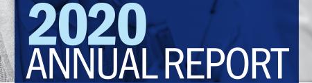Cropped image of the front cover of the 2020 Annual Report