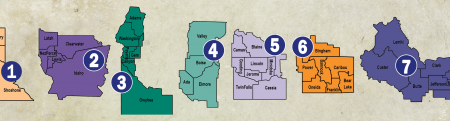 Idaho's Public Health Districts broken down by counties