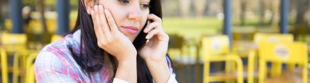 woman talking on the phone