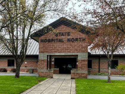 Exterior of the State Hospital North building in Orofino, ID