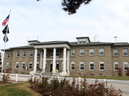 Exterior of the White Hall admin building at SWITC in Nampa, ID