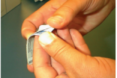 driver license corners unpeeling